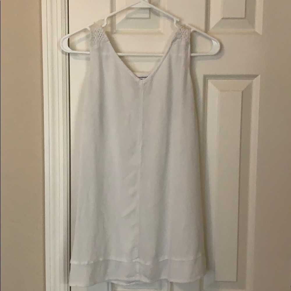 White TieBack blouse
